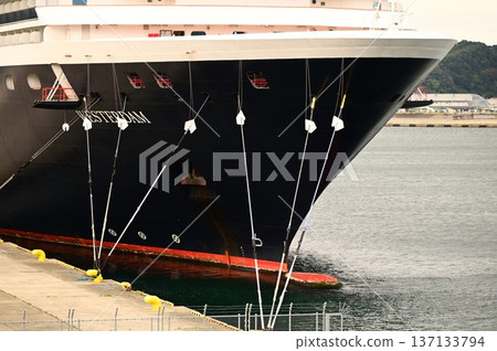 Cruise ship Westerdam waiting to depart 137133794