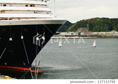 Cruise ship Westerdam waiting to depart Cruise ship Westerdam waiting to depart 137133799