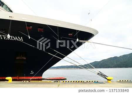 Cruise ship Westerdam waiting to depart 137133840