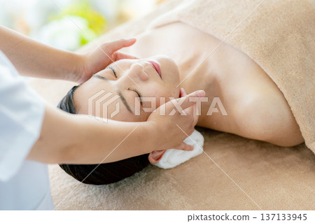 Facial massage Facial massage 137133945