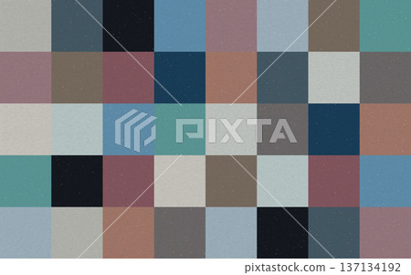Multicolors earth tone mosaic rough texture background 137134192
