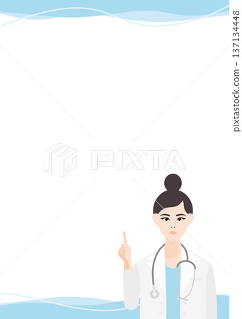 醫生插圖(藍色) 醫生插圖(藍色) 137134448