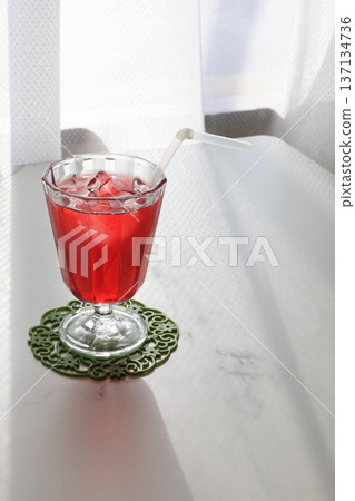 Red herbal tea Red herbal tea 137134736