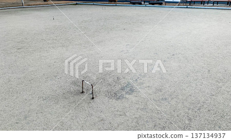 A spacious gateball court 137134937