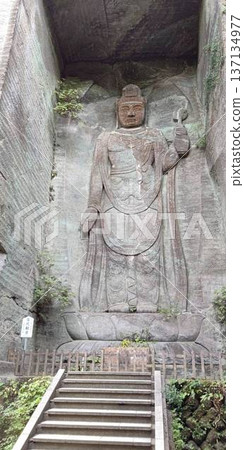 拉普達之牆與百尺觀音菩薩 [千葉縣鋸齒山] 137134977