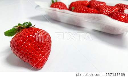 光澤亮麗的阿瑪烏草莓 137135369