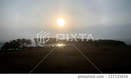 哈多岬海灘的日落 哈多岬海灘的日落 137135656