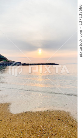Sunset on the beach at Hado Cape Sunset on the beach at Hado Cape 137135666