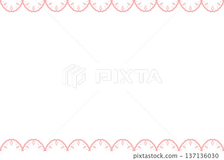 粉紅色簡約蕾絲邊框 粉紅色簡約蕾絲邊框 137136030