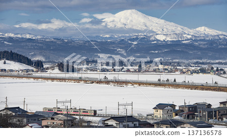 Ou Main Line and Dewa Fuji, Mount Chokai, Akita Prefecture Ou Main Line and Dewa Fuji, Mount Chokai, Akita Prefecture 137136578