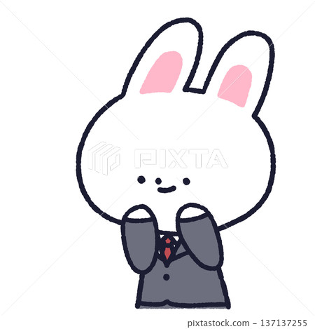 A rabbit in a suit expecting 137137255