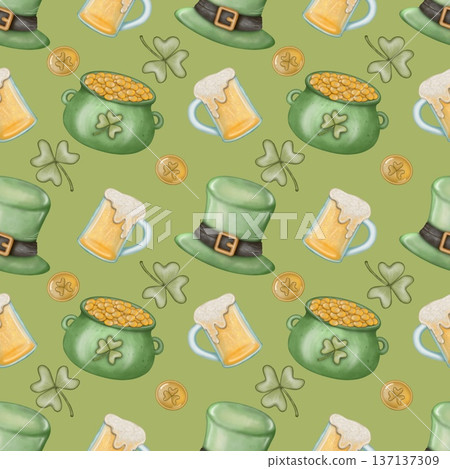 patrick, watercolor, irish 137137309