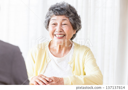 A smiling senior woman A smiling senior woman 137137814