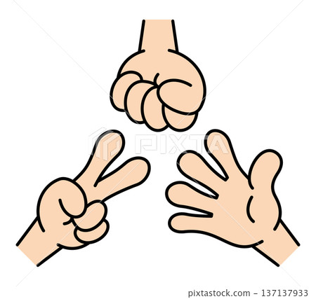 石頭剪刀布插圖 石頭剪刀布插圖 137137933