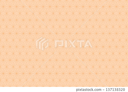Light orange hemp leaf pattern background 137138320