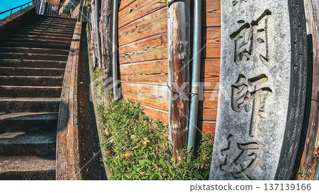 Ikegami Honmonji Temple's historic staircase, Roushizaka and sunlight Ikegami Honmonji Temple's historic staircase, Roushizaka and sunlight 137139166