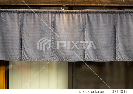 The curtain-like fabric that hangs in front of traditional Japanese restaurants and shops not only serves as a signboard, but holds a larger meaning, 137140331
