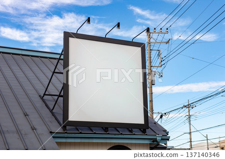 Large blank billboard on a street wall, banners with room to add your own text Large blank billboard on a street wall, banners with room to add your own text 137140346