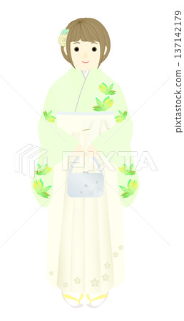 畢業典禮上身穿袴的女子 畢業典禮上身穿袴的女子 137142179