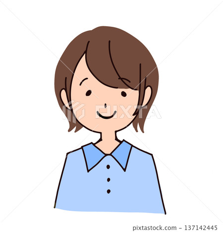Illustration of a young lady Illustration of a young lady 137142445