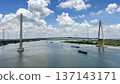 My Thuan 2 Cable-Stayed Bridge Over The Mekong River In Southern Vietnam. 137143171