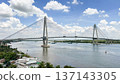 My Thuan 2 Cable-Stayed Bridge Over The Mekong River In Southern Vietnam. 137143305
