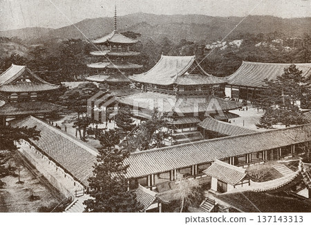 1926年拍攝的奈良法隆寺老照片 1926年拍攝的奈良法隆寺老照片 137143313