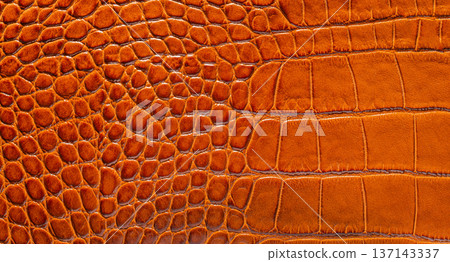 brown crocodile leather texture closeup brown crocodile leather texture closeup 137143337