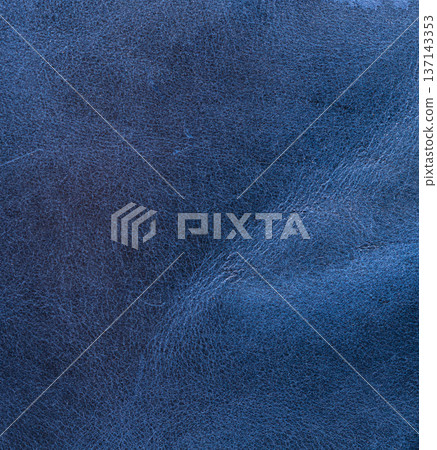 blue leather texture closeup 137143353