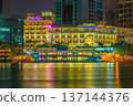 Floating Restaurant Docked At Bach Dang Wharf In Central Of Ho Chi Minh City, Vietnam. 137144376