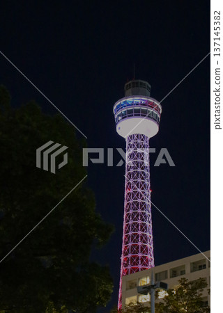 被點燃的橫濱海洋塔 137145382