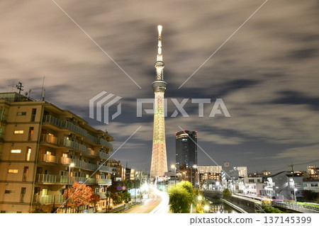 東京晴空塔特別燈光秀：“裝飾樹”、“優雅樹”和“聖誕老人” 137145399