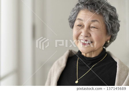 A smiling senior woman 137145689