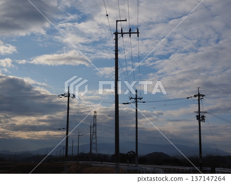 Fantastic sunset scenery 137147264