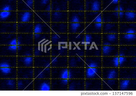 Dark rich golden blue futuristic pattern tiles for decoration 137147596