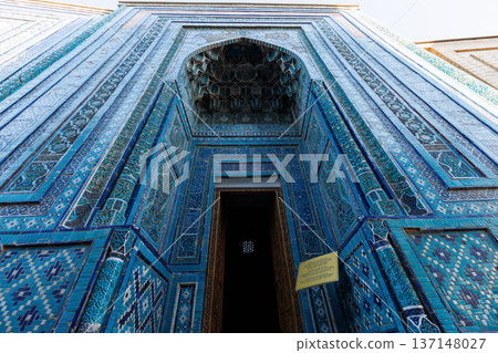 Shahi Zinda Mausoleum in Samarkand, Uzbekistan Shahi Zinda Mausoleum in Samarkand, Uzbekistan 137148027
