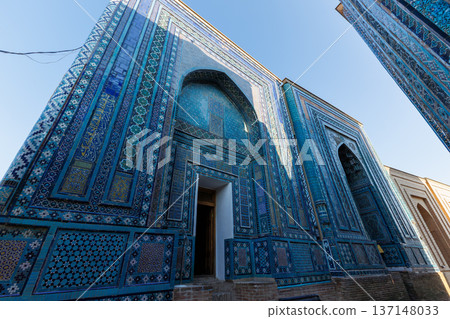 Shahi Zinda Mausoleum in Samarkand, Uzbekistan 137148033