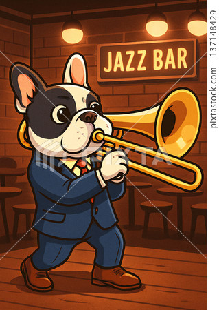 爵士酒吧長號手 137148429