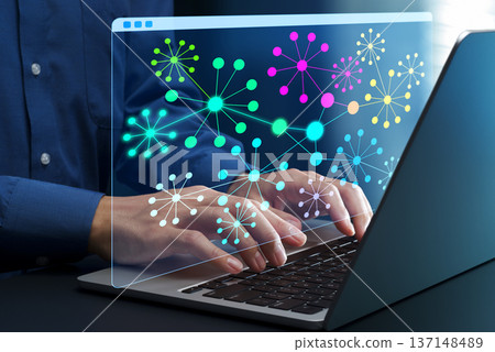 Knowledge Graph. Semantic Network for Knowledge and Data Management. Knowledge Base at your desk. Knowledge Graph. Semantic Network for Knowledge and Data Management. Knowledge Base at your desk. 137148489