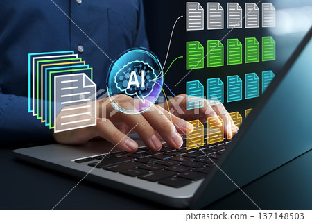 人工智慧文檔分類。自動化文件管理系統(DMS)。文件和資料夾 人工智慧文檔分類。自動化文件管理系統(DMS)。文件和資料夾 137148503