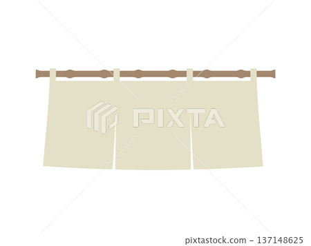 米色諾倫窗簾插圖 137148625
