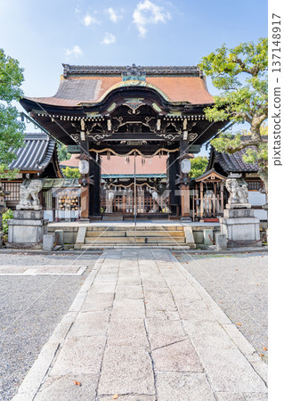 六園王神社唐門（三大源氏神社之一） - 京都南區八條町（壬生通），青和源氏的發祥地、源常本八丈亭遺址 137148917