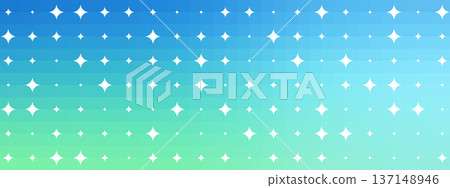 Geometric star pattern in pastel rainbow colors with Y2K aesthetic. Cute gradient background featuring sparkles, grid elements, and retro holographic galaxy vibes for trendy designs. 137148946