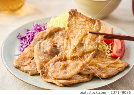 薑汁豬肉炒，家常裡肌肉 137149086