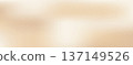 Gradient background with cream and white soft transitions. Subtle texture with noise and fine specks. Vector neutral gradation with gold peach tones. Abstract backdrop for luxury designs. 137149526