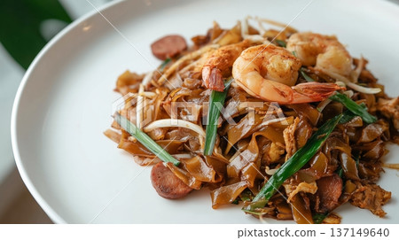 Malaysian noodle dish Char Kway Teow 137149640