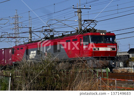Tohoku Main Line Upbound Freight Train EH500 137149683