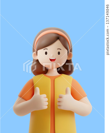 3D characters with professional occupations 137149846