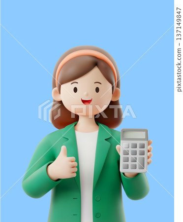 3D characters with professional occupations 137149847