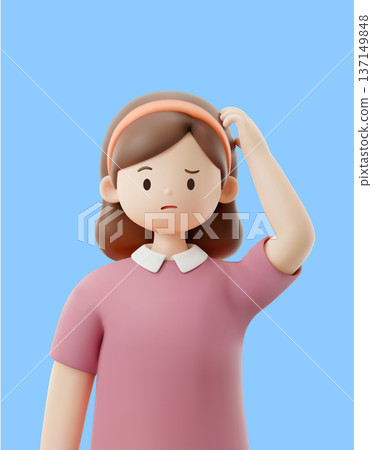 3D characters with professional occupations 137149848